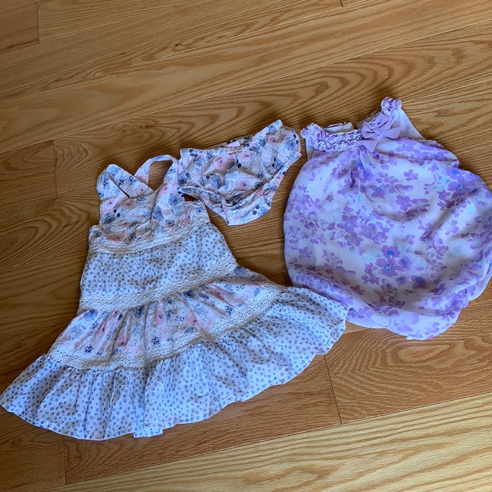 12 month dress and dressy romper.